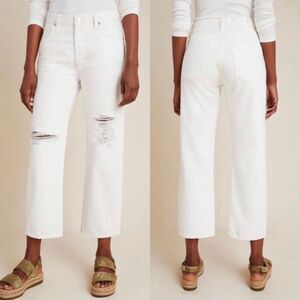 Citizens of Humanity NWT Emery High Rise Relaxed Crop in Moonstone Size 25